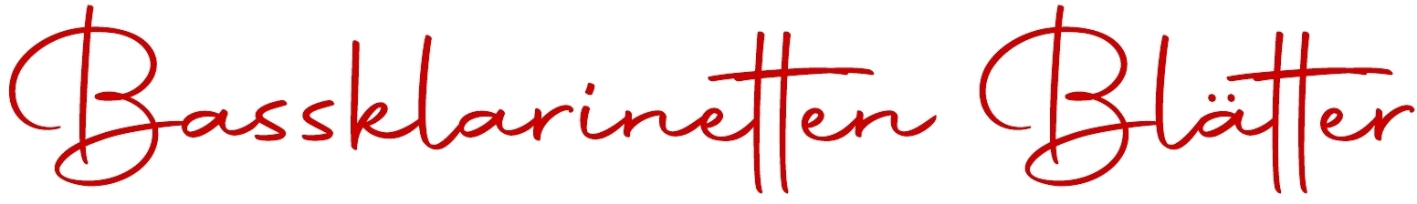 Blätter für Bass Klarinette