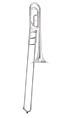 Jupiter JTB1150FSQ Tenorposaune Bb/F versilbert