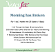 Notenfee Mappe Morning has broken