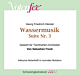 Notenfee Mappe Wassermusik – Suite Nr. 3 für Ensemble