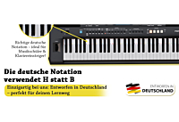 Klavier Noten Aufleger für Anfänger - bunt -