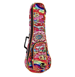 Keiki Gigbag für Ukulele verschiedene Größen mit Schultergurten - Peace 68