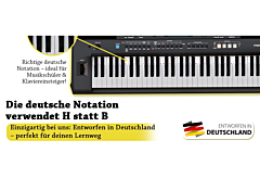 Klavier Noten Aufleger für Anfänger - bunt -