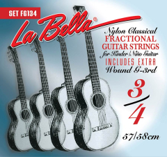 LaBella Größe 3/4 Saitensatz | Konzertgitarre