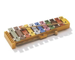 Sonor GS Kinder-Glockenspiel Satz C-Dur farbig mit 7 Melodieblättern