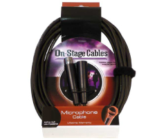 On Stage Cables MC12-3 Mikrophon Kabel 1,0 Meter XLR