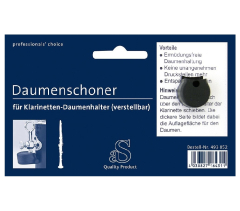 Stölzel Daumenschoner Klarinette schwarz verstellbar
