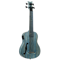 Ortega Ukulele Bass Bambus blue washed