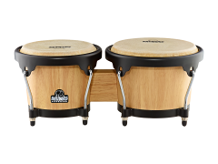 NINO Percussion Holz Bongo natur/schwarz