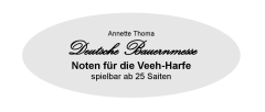 Notenfee Mappe Thoma "Deutsche Bauernmesse"