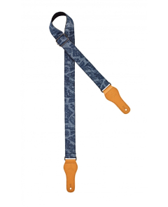 Ortega Denim Ukulelengurt - Länge 1390mm blau