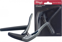 Stagg Flacher Trigger-Kapodaster für Konzert-Gitarre Carbon