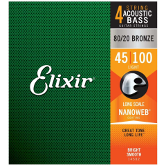Elixir 14502 Nanoweb Light Akustikbass