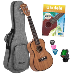 Cascha Ukulele Konzert Mahagoni Set