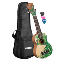 Cascha Sopran Ukulele Art Series Leafy