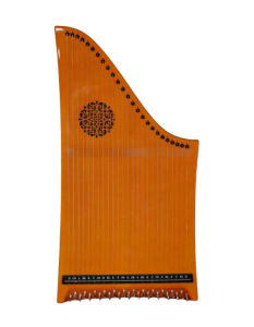 Veeh-Harfe Standard glänzend "Honig" mit Rosette und Fuss Modell 21130