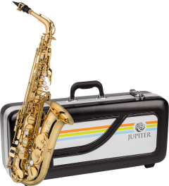 JUPITER Eb Altsaxophon, Schuledition, Goldlack, ABS-Koffer