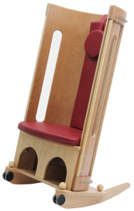 Allton Klangmassage-Schaukelstuhl lackiert langförmiges Greifloch 140 cm hoch