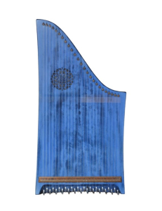 Veeh-Harfe Standard seidenmatt "Linea" mit Rosette und Fuss Modell 21150