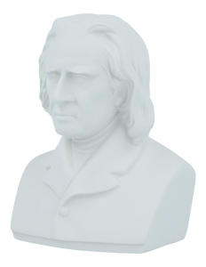 Komponisten-Büsten aus Porzellan ca. 12 cm hoch Liszt