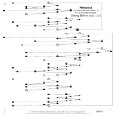Böhm, Menuett aus "Notenbüchlein für AMB"