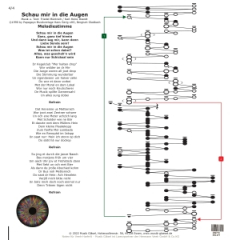 Schau mir in die Augen Melodie mit Begleittönen