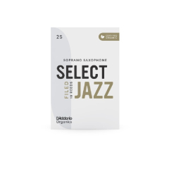 Daddario Organic Select Jazz Filed Sopran Saxophon Schachtel mit 10 Blättern