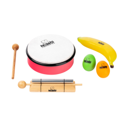 NINO Percussion Rhythmus Set für Kinder - 5 teilig