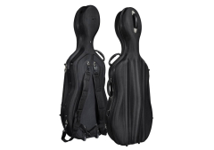 Leonardo  Celloetui | Cellokasten | Cellokoffer  4/4 schwarz mit Rollen 5,5kg