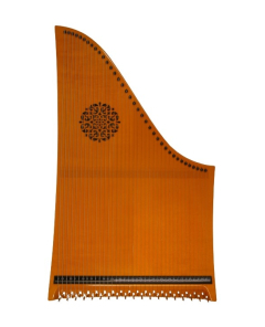Veeh-Harfe Solo glänzend "Honig" mit Rosette und Fuss Modell 41130