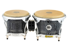 MEINL Percussion Wood Bongo Vintage Black 7" MACHO & 8 1/2" 