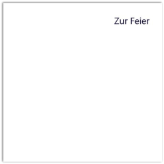 Zur Feier