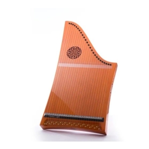 Veeh Harfe® Standard 21130 glänzend "Honig" mit Rosette und Fuss