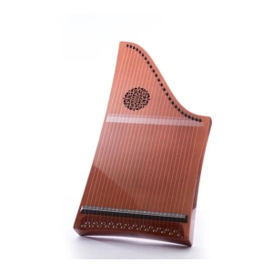 Veeh Harfe® Standard 21140 glänzend "Kirsche" mit Rosette und Fuss