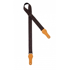 Ortega Baumwoll Ukulelengurt - Länge 1390mm kohlefarbig