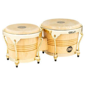MEINL Percussion Wood Bongo 6 3/4" Macho & 8" Hembra Natural