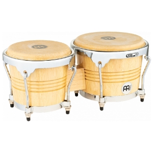 MEINL Percussion Wood Bongo - 6 3/4" Macho & 8" Hembra - Natural