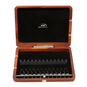 Blätteretui Oboe 12 Rohre mahagoni