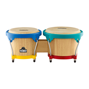 NINO Percussion Holz Bongo natur/harlekin