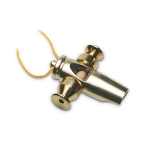 Sambapfeife Aluminium goldfarben