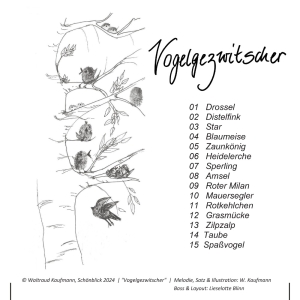 Schönblick Mappe "Vogelgezwitscher" für Soloharfen