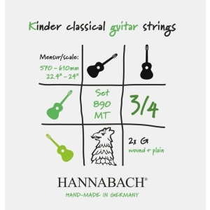 Hannabach 890 Shortscale Saitensatz | Konzertgitarre