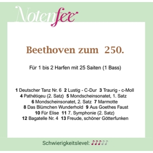 Notenfee Mappe Beethoven zum 250.
