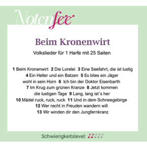 Notenfee Mappe Beim Kronenwirt