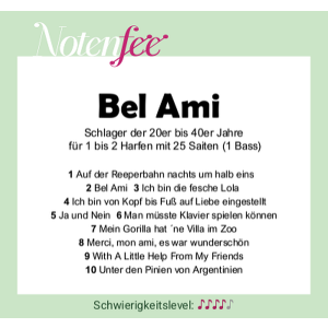 Notenfee Mappe Bel Ami + CD