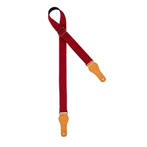 Ortega Baumwoll Ukulelengurt - Länge 1390mm burgunder