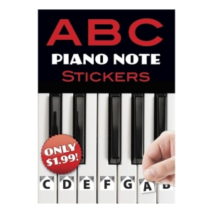 Sticker für Tasteninstrumente | Aufkleber Ton-Namen