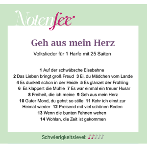 Notenfee Mappe Geh aus, mein Herz