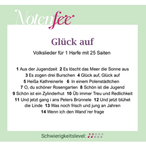 Notenfee Mappe Glück auf !