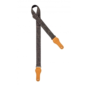 Ortega Denim Ukulelengurt - Länge 1390mm kohlefarbig